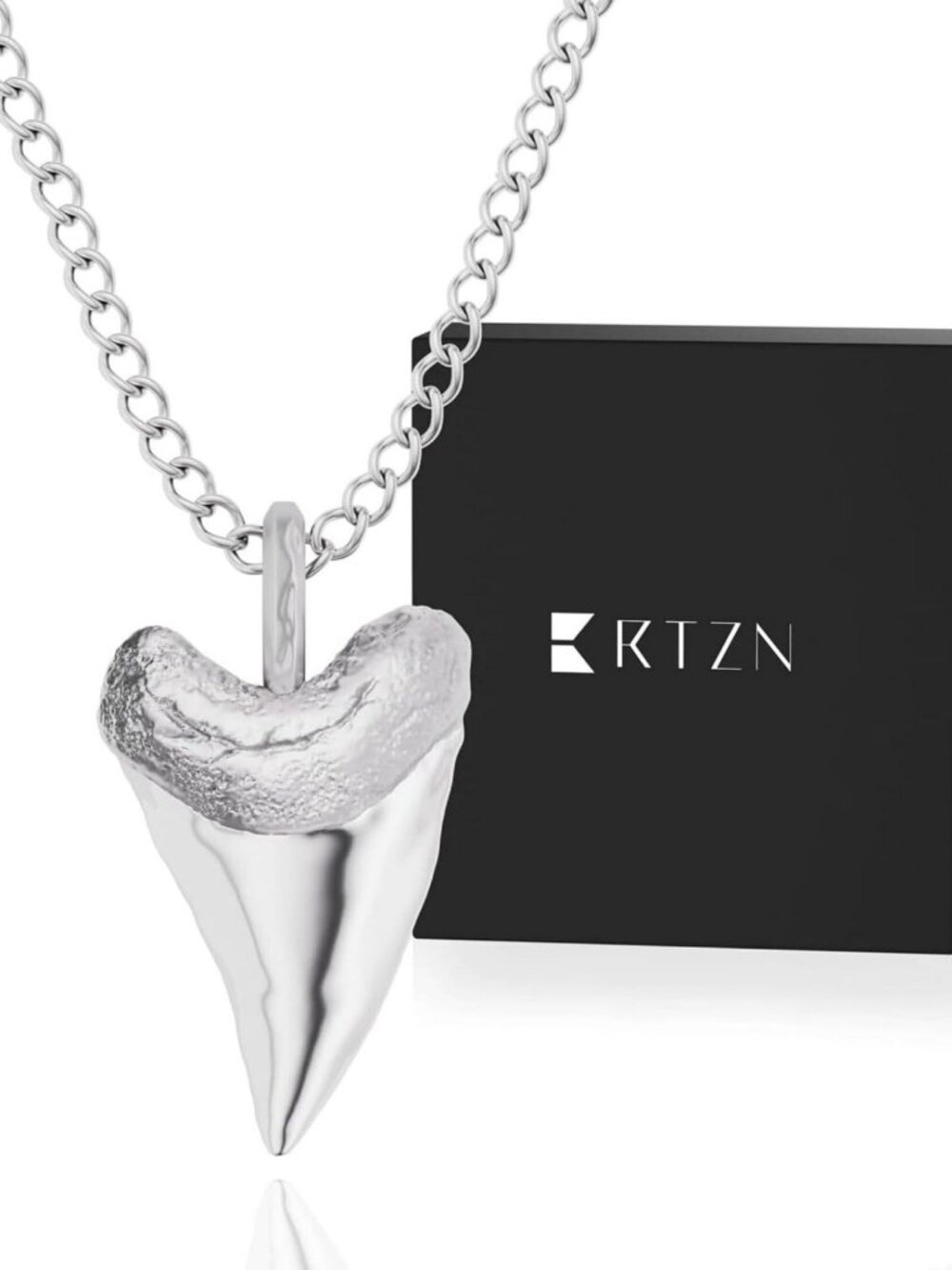 Stylish Stainless Steel Pendant Necklace for Men - 22" Waterproof Chain